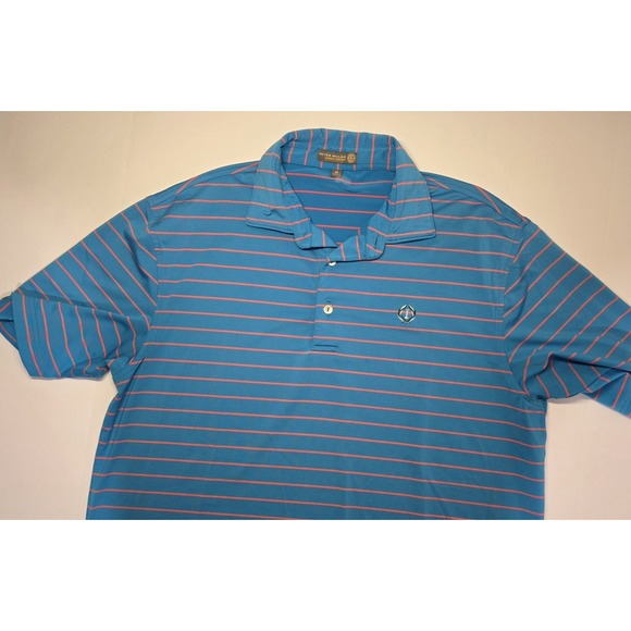 Peter Millar Summer Comfort Mens Size M Short Sleeve Polo Shirt‎ - Picture 1 of 12